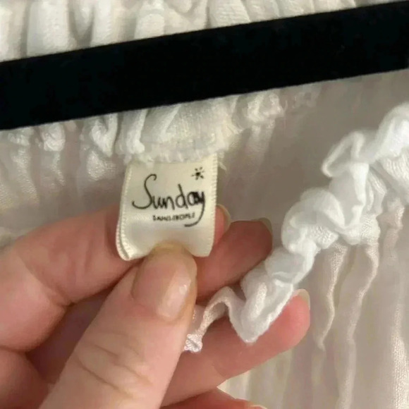 Sunday Saint Tropez NOELIE LINEN DRESS WHITE - Picture 7 of 7